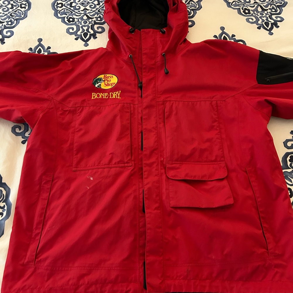 Red Bass Pro Shops Bone Dry Jacket